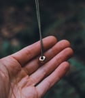 Bronze hagstone necklace 