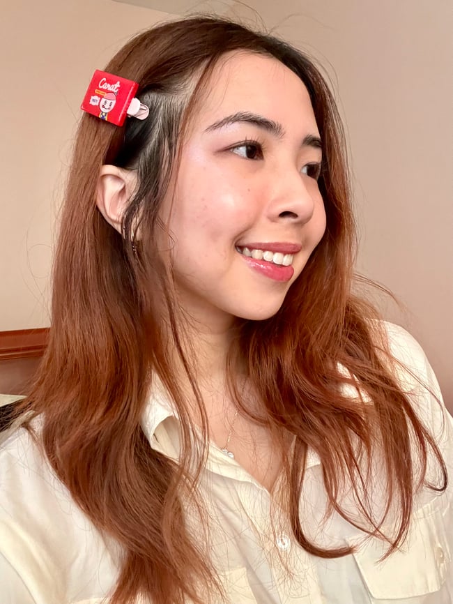 carat candy acrylic hair clip