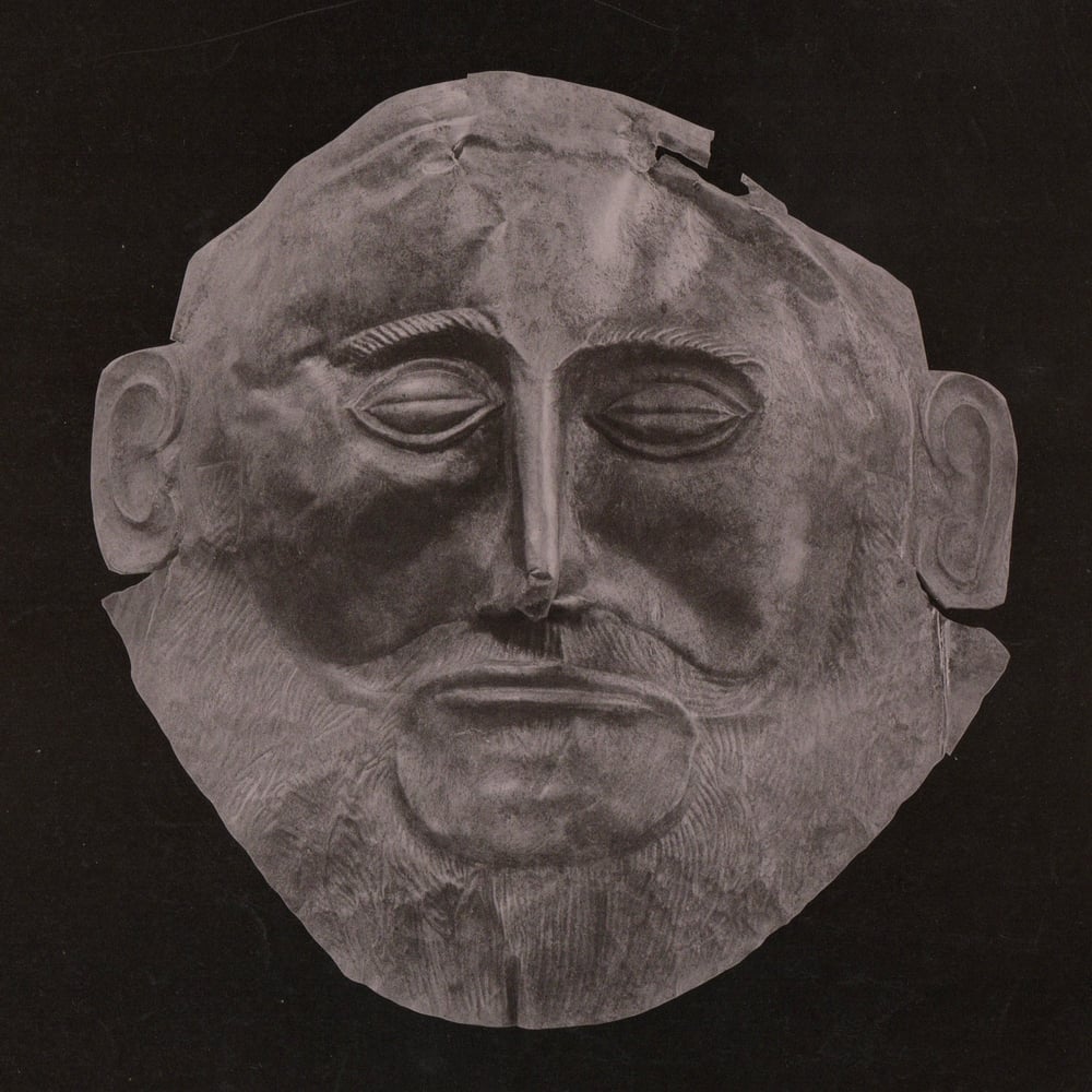 Image of Anonyme: Greek funeral mask, collotype ca. 1890