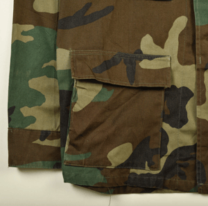 Image of Combat field military shirt woodland camo VINTAGE by HolyHouse