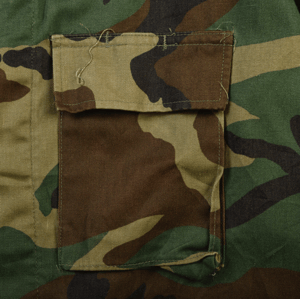 Image of Combat field military shirt woodland camo VINTAGE by HolyHouse