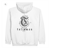 Image 2 of Talisman - Hoodie Classic T Logo print front/back (White)