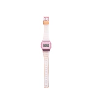 casio f-91w clear pink