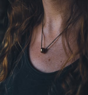 Image of Bronze hagstone necklace
