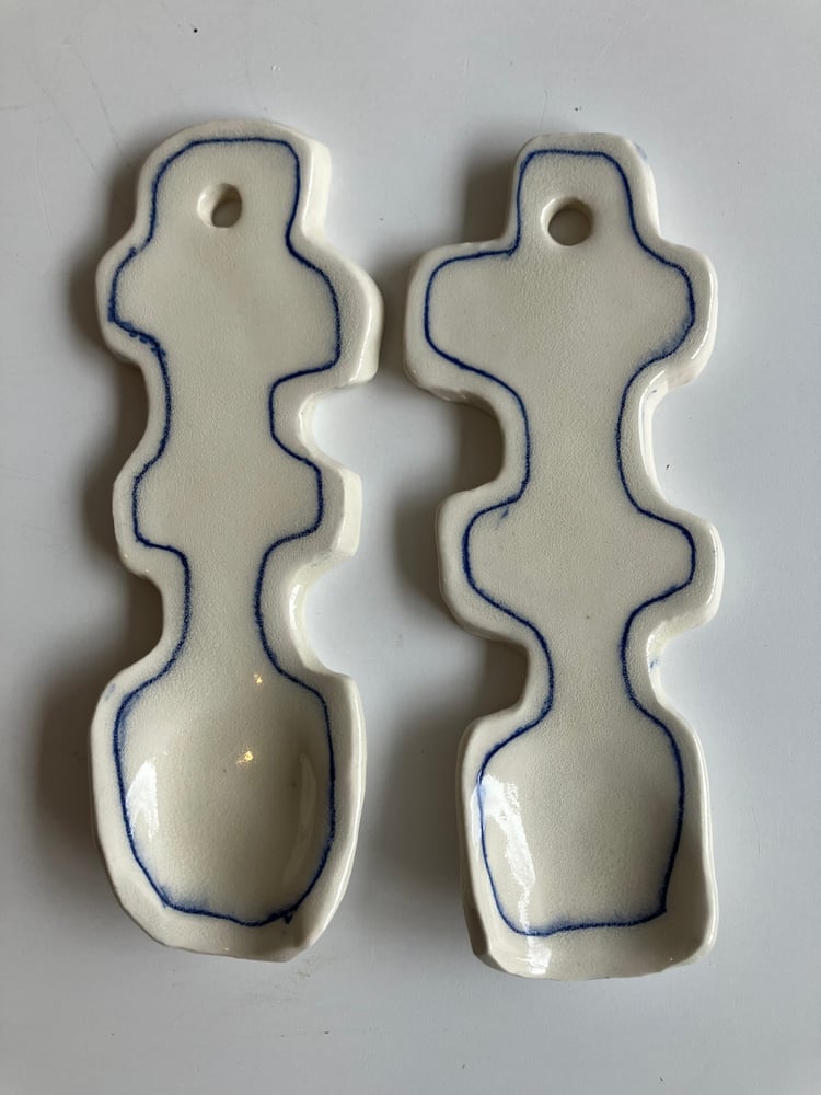 Image of a pair of porcelain servers