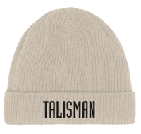 Image 3 of Talisman - Text logo Cotton Beanie black embroidery (multiple colors)