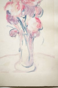 Image 3 of Piccolo monotipo su Carta- Vaso con fiori n.38