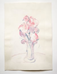 Image 2 of Piccolo monotipo su Carta- Vaso con fiori n.38