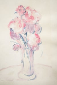 Image 1 of Piccolo monotipo su Carta- Vaso con fiori n.38