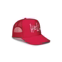 Image 2 of HELL trucker hat