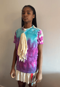 Image 3 of Reo Tie Dye Fringe Tee