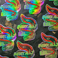 Image 1 of Mentally Eel - Holographic die-cut vinyl sticker
