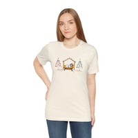 Image 2 of Baby Jesus Sleeping in a Manger Short Sleeve T-Shirt