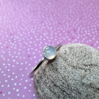 Image 2 of Silver Chalcedony Ring - size Q