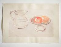 Image 2 of Piccolo monotipo su Carta - Natura morta con frutta n.39