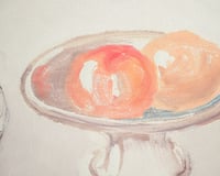 Image 3 of Piccolo monotipo su Carta - Natura morta con frutta n.39