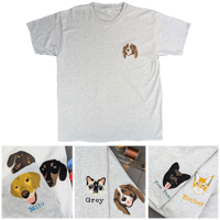 Personalised pet t-shirt (grey)