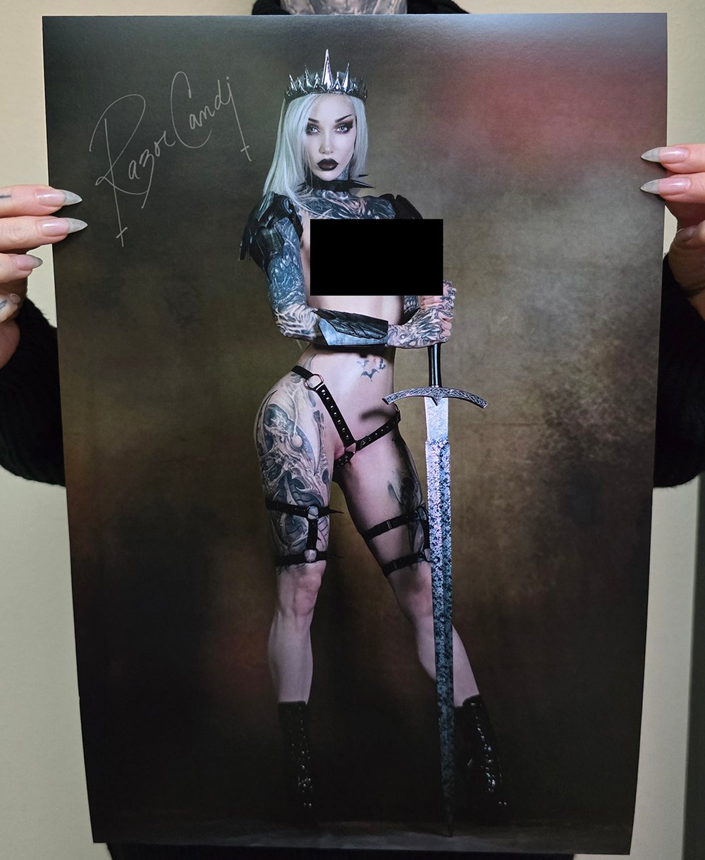 WITCH QUEEN 12"x18" signed nsfw poster