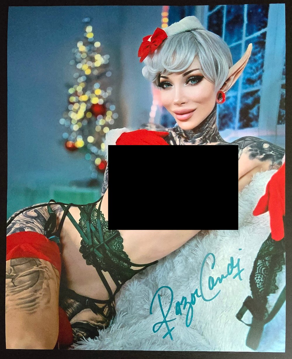 SANTA'S HELPER 8x10inch signed NSFW print