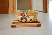 Image 1 of Trivet made of Oak and Cherry, Cooling hot rack, Small Hot Plate, Wooden Ladder Accent Plate