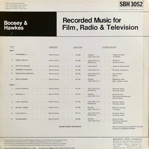 Dennis Farnon, Sound Studio Orchestra ‎– Drama (Boosey & Hawkes ‎– SBH 3052 - UK - 1974)