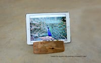 Image 1 of Cherry wood iPad Tablet Holder, Office essential Tablet stand, Country Decor Tablet Stand