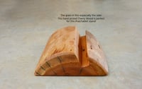 Image 4 of Cherry wood iPad Tablet Holder, Office essential Tablet stand, Country Decor Tablet Stand