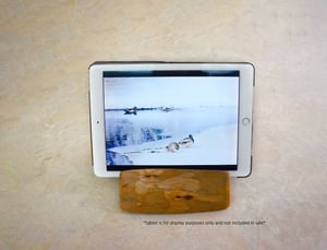 Image of Cherry wood iPad Tablet Holder, Office essential Tablet stand, Country Decor Tablet Stand