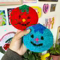 Berry Cute Tufted Coasters