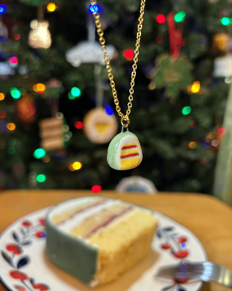 Image of Princess Cake - Porcelain Pendant