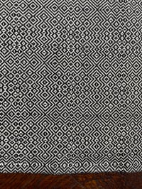 Image 2 of Cotton Towel in Twill Maze - Black