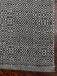 Image 5 of Cotton Towel in Twill Maze - Black