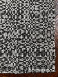 Image 4 of Cotton Towel in Twill Maze - Black