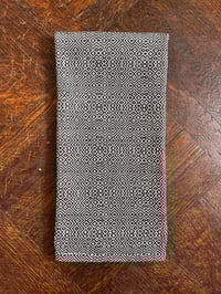 Image 1 of Cotton Towel in Twill Maze - Black