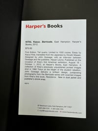 Image 12 of Barricade - Kazuo Kitai (ed. John Gossage).