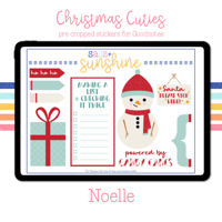 Image 3 of Christmas Cuties - Noelle Digital Sticker Set