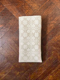 Image 1 of Mehitabel's Overshot Napkin in Hemp and Linen 