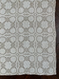 Image 3 of Mehitabel's Overshot Napkin in Hemp and Linen 