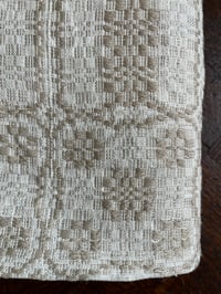 Image 3 of Mehitabel's Overshot Napkin in Hemp and Linen Long Table