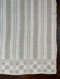 Image 2 of Mehitabel's Overshot Napkin in Hemp and Linen Long Table