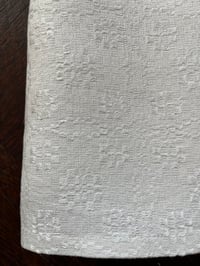 Image 2 of Mehitabel's Overshot Napkin in Hemp and Linen Long Table - White on White