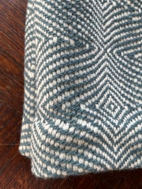 Image 3 of Undulating twill lap blanket in wool