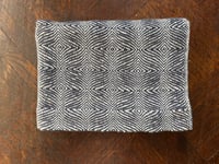 Image 3 of Undulating Twill Lap Blanket in Wool - Indigo