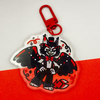 Image 4 of Hazbin Hotel Husk 2.5" Epoxy Keychain