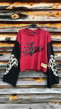 Image 1 of “Western Flare” Maroon 