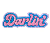 Darlin' iron on patch