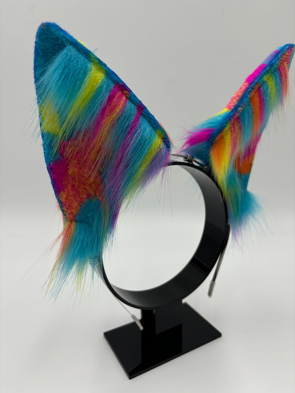Image of Neon Rainbow Fox Ears