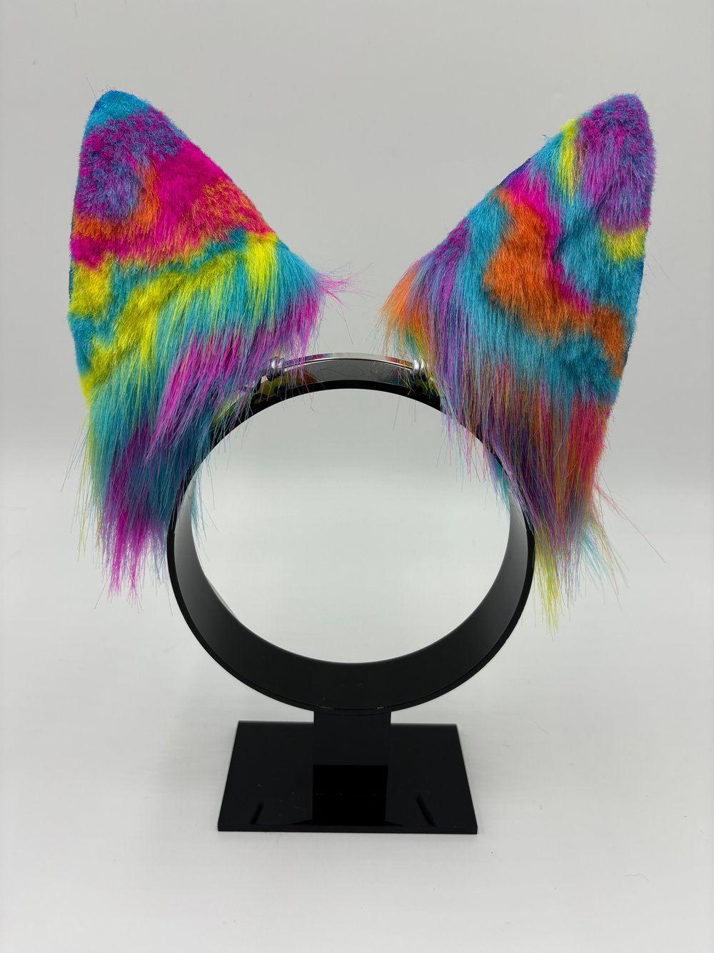 Image of Neon Rainbow Fox Ears