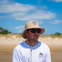 Image 4 of Nylon Wide Brim Bucket Hat- Khaki