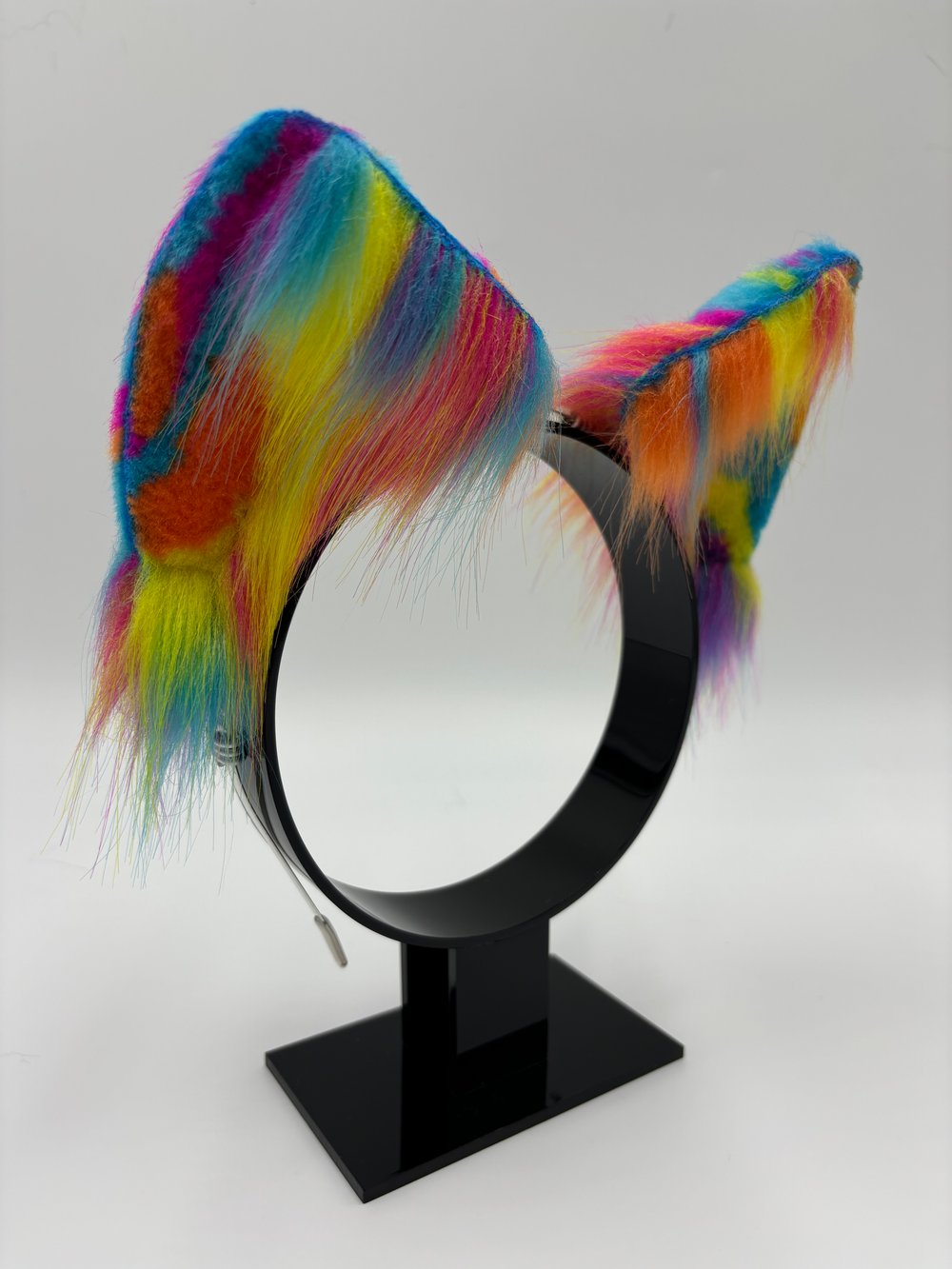 Image of Neon Rainbow Cat Ears